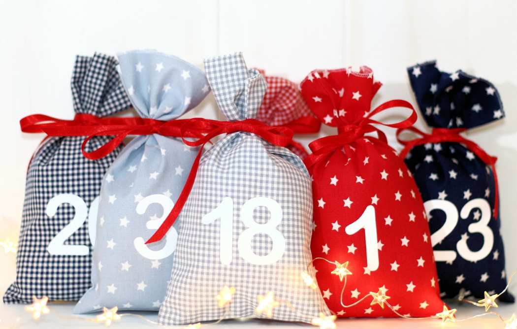 Adventskalender Säckchen aus Stoff